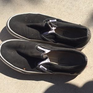 Black slip on vans